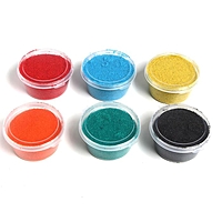 Цветной песок для творчества, набор 6 цветов по 100 г