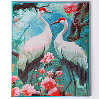 Алмазная вышивка полное заполнение "Аисты", на раме, 40*50 см