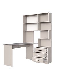 Стол компьютерный «Брауни», левый, 1280×2000×1450 мм, цвет кашемир