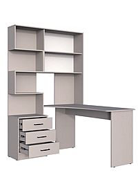 Стол компьютерный «Брауни», правый, 1280×2000×1450 мм, цвет кашемир