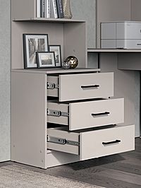 Стол компьютерный «Брауни», правый, 1280×2000×1450 мм, цвет кашемир