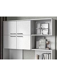 Стол компьютерный «Брауни», левый, 1280×2000×1450 мм, цвет белый