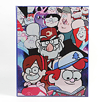 Алмазная вышивка полное заполнение Гравити Фолз, на раме, 40*50 см