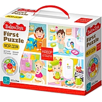 Пазл 4 в 1 First Puzzle Мой дом Baby Toys 16-20-30-42 эл.