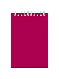 Блокнот А6 60 листов, в клетку, на гребне «Для конференций», Бордо