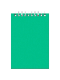 Блокнот А6 60 листов, в клетку, на гребне «Для конференций», зеленый, обложка мелованный картон