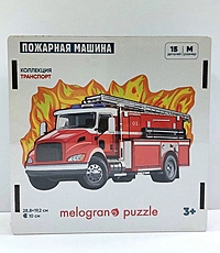 Пазл Пожарная машина деревянный 15 элементов MPZCT28-M