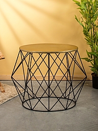 Столик журнальный "Геометрия" алюминий, железо 72х51х58 см