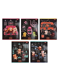 Тетрадь 48л кл Hatber "Кофейные коты", на скобе, скругл углы, 60-65г/м² 5В МИКС