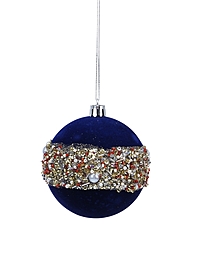 Ёлочные игрушки 4 шт. «Освин», шары новогодние, d=8 см, синий