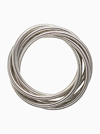 Браслет трансформируется в кулон «Обруч», металл, цвет серебро