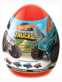 Набор для творчества "Конфитрейд" "HOT WHEELS" в пластиковом яйце XXL 1/8