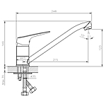 Смеситель для кухни Tokito Takase TOK-TAK-1012 хром