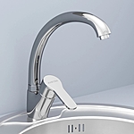 Смеситель для кухни AVRORA Mirro AV3321 высокий излив хром