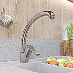 Смеситель для кухни AVRORA Mirro AV3321 высокий излив хром