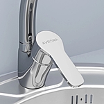 Смеситель для кухни AVRORA Mirro AV3321 высокий излив хром