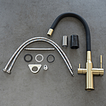 Смеситель для кухни Lemark Expert LM5083LGN-Black под фильтр