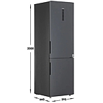 Холодильник Haier C4F740CBXGU1 черная нержавеющая сталь