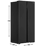 Холодильник Hyundai CS4505F черная сталь инвертор