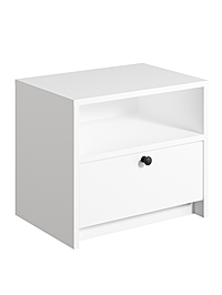 Тумба прикроватная «Найс», 460×333×400 мм, белый/белый