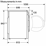 Сушильная машина Bosch WQG1420AME белый