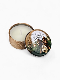 Свеча ароматическая новогодняя в банке «С Новым годом» аромат молочный шоколад, 4.8 см