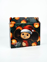 Коробка подарочная "Яркого года!", Чебурашка, 33,7 х 27,7 х 7,9 см