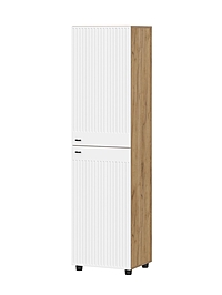 Пенал глухой «Милан», 501×416×1914 мм, цвет белый/дуб золотой