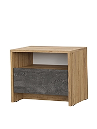 Тумба прикроватная «МСП», 501×358×414 мм, цвет дуб золотой/камень