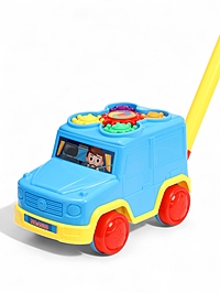 Каталка детская на палочке «Машинка», с шестерёнками и ручкой