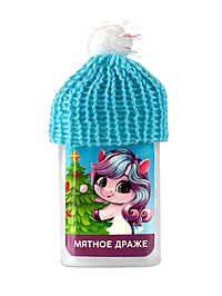 Драже в банке тик-так "Лошадка с ёлочкой", мята, 18 г