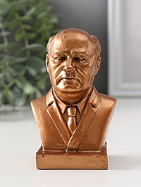 Бюст «Горбачёв», 10.5×6.5×5 см, бронза