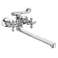 Смеситель для ванны Cron CN2125 двухвентильный хром