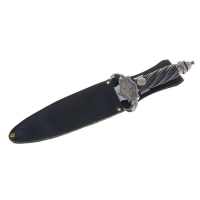 Сувенирный кинжал в кожаном чехле «Императорский», 32,5 см, чёрный