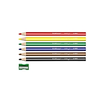 Карандаши утолщенные трехгранные 6 цветов Maxi Artberry, джамбо