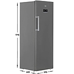Морозильная камера Beko B3RFNK292G серый