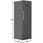 Морозильная камера Beko B3RFNK312G серый