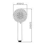 Лейка для душа GROSS AQUA Nova GA3057 хром 5 режимов