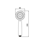 Лейка для душа GROSS AQUA Optima GA2308 хром 5 режимов