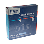 Лейка для душа Potato P104-25 верхняя хром