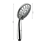 Лейка для душа GFmark 6033 массажная 3 режима хром