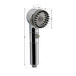 Лейка для душа GFmark 6086 кнопочное включение 3 режима хром