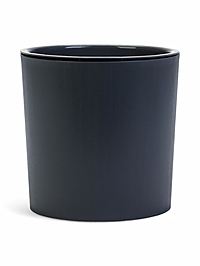 Кашпо для цветов Genius, 2.5 л, d=15.7 см, h=15.6 см, пластиковое, со вставкой, серое