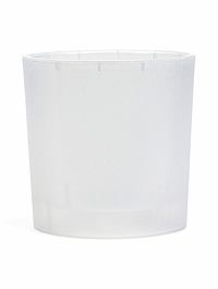 Кашпо для цветов Genius, 2.5 л, d=15.7 см, h=15.6 см, пластиковое, со вставкой, прозрачное