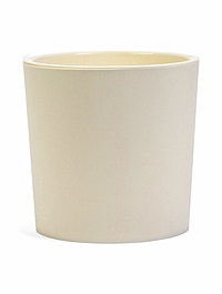 Кашпо для цветов Genius, 2.5 л, d=15.7 см, h=15.6 см, пластиковое, со вставкой, белое