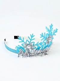Корона новогодняя «Снежинка», голубая
