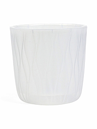 Кашпо для цветов Desert, 2.3 л, d=15.7 см, h=15.2 см, пластиковое, со вставкой, прозрачное