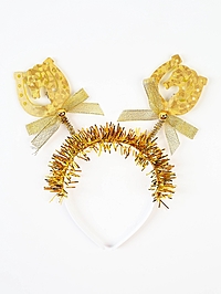 Ободок карнавальный новогодний «Лошадка», золотой