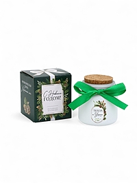 Свеча ароматическая в стакане «С Новым годом», аромат хвойный лес