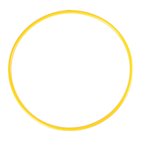 Обруч диаметр 60 см, цвет жёлтый
